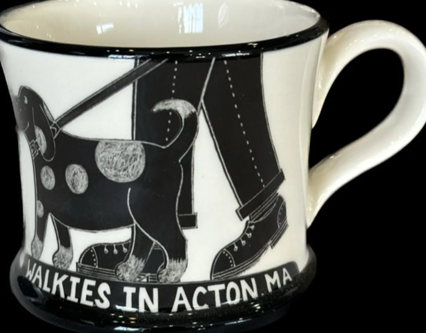 Walkies in Acton, MA Mug by Moorland Pottery