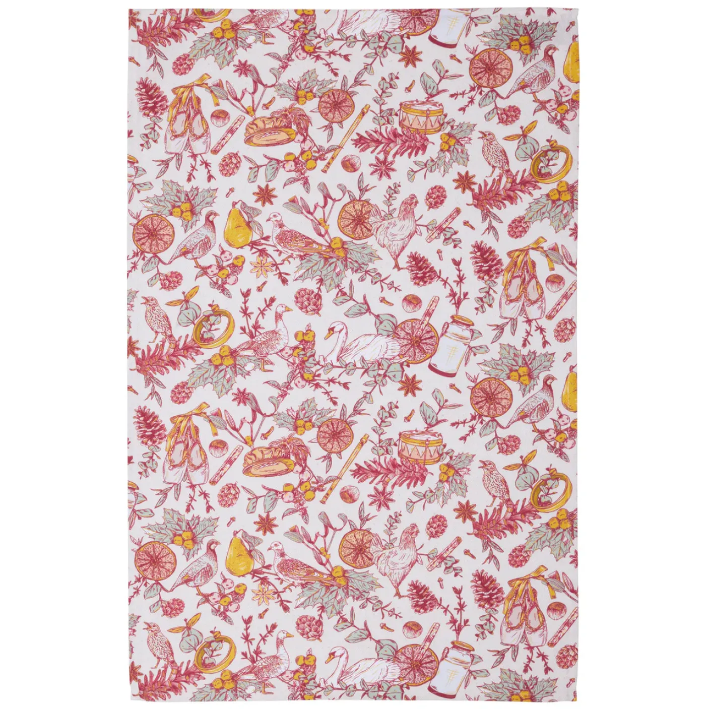 Twelve Days of Christmas Tea Towel