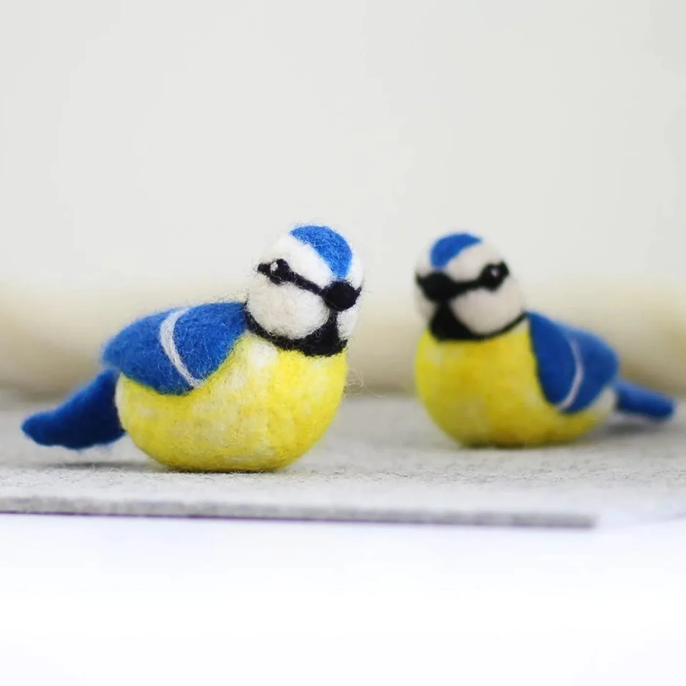 Blue Tits Needle Felting Kit