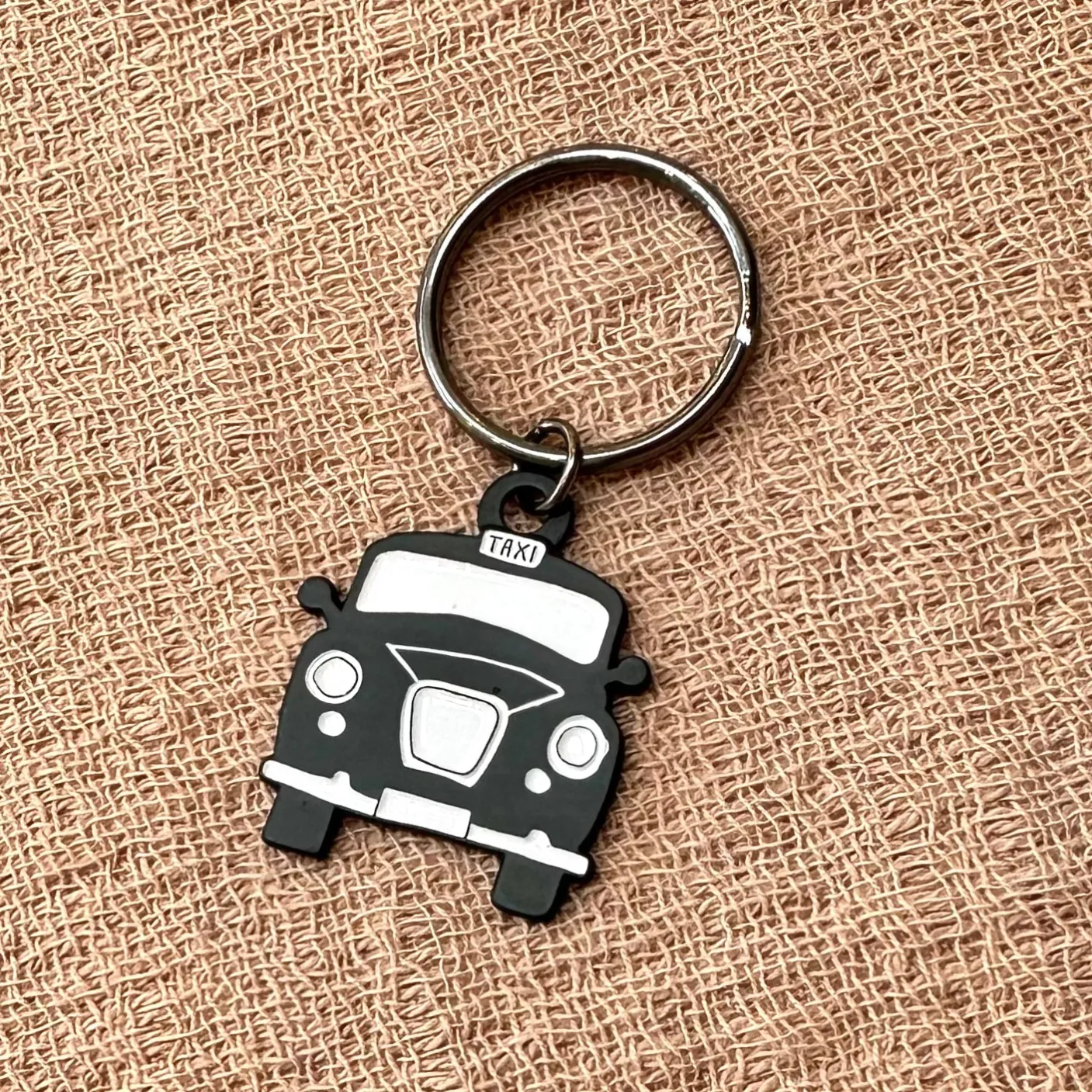 Black Taxi Keyring