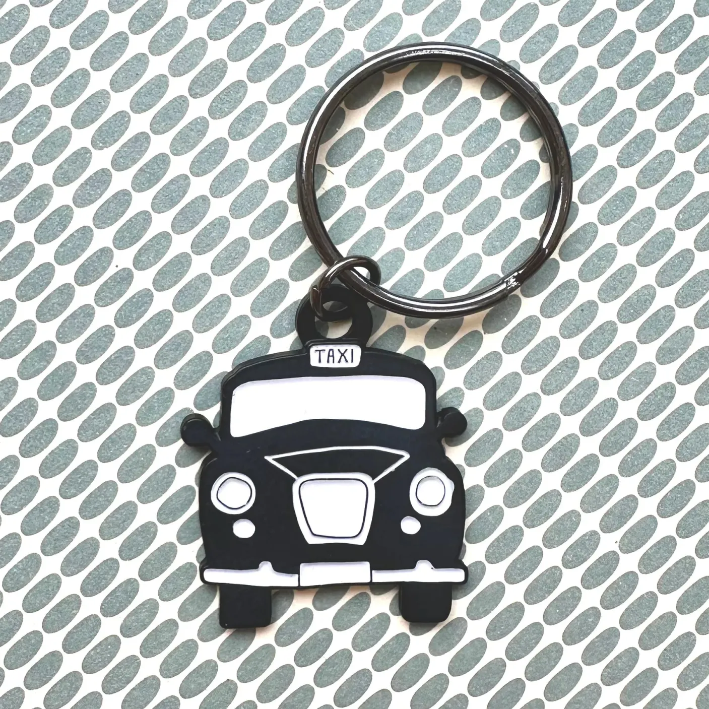 Black Taxi Keyring