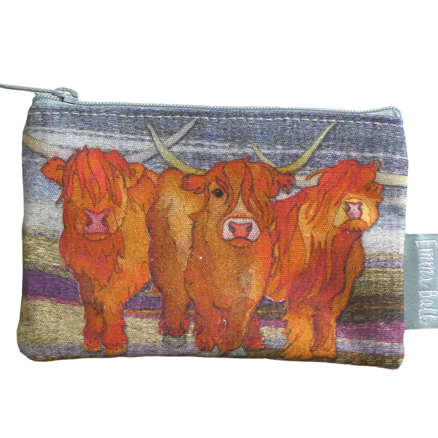 Highland Cow Small Zipped Purse