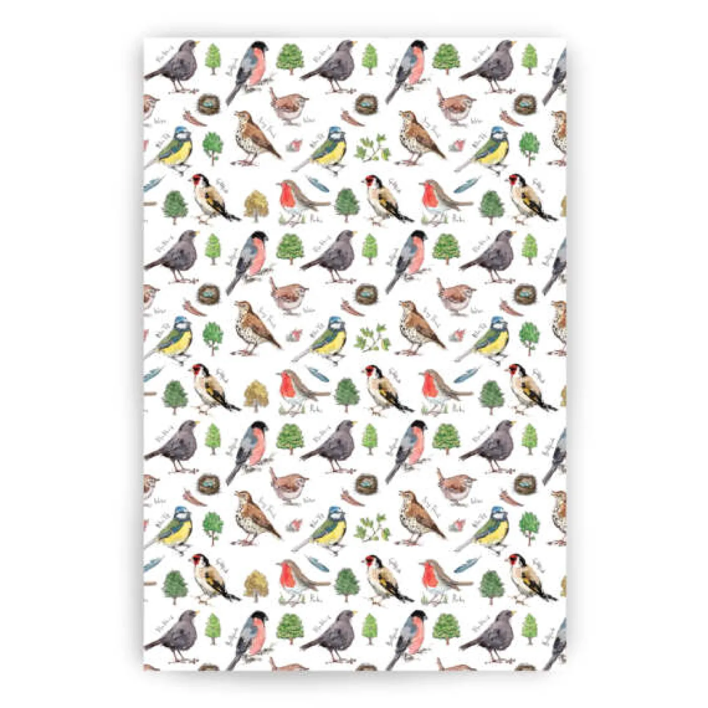 Garden Birdsong Tea Towel
