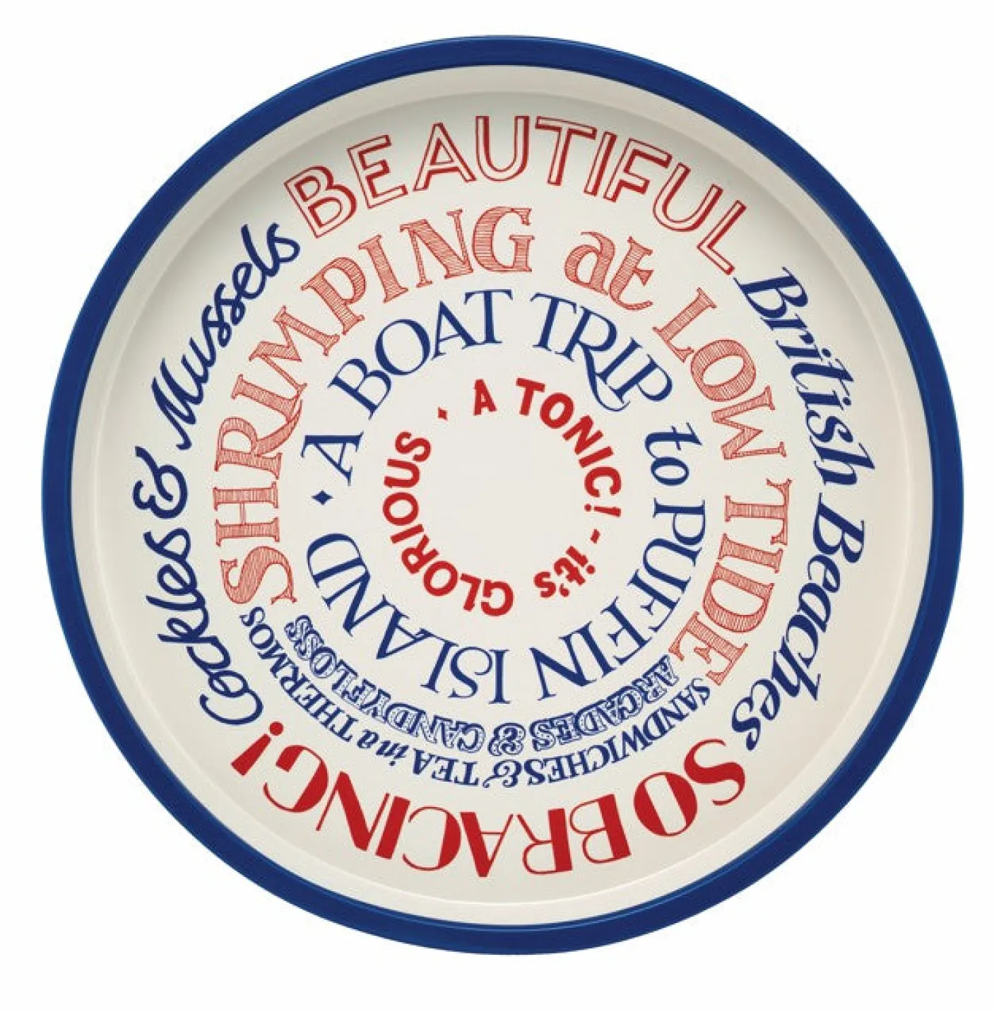 Coast Toast Deepwell Tin Tray