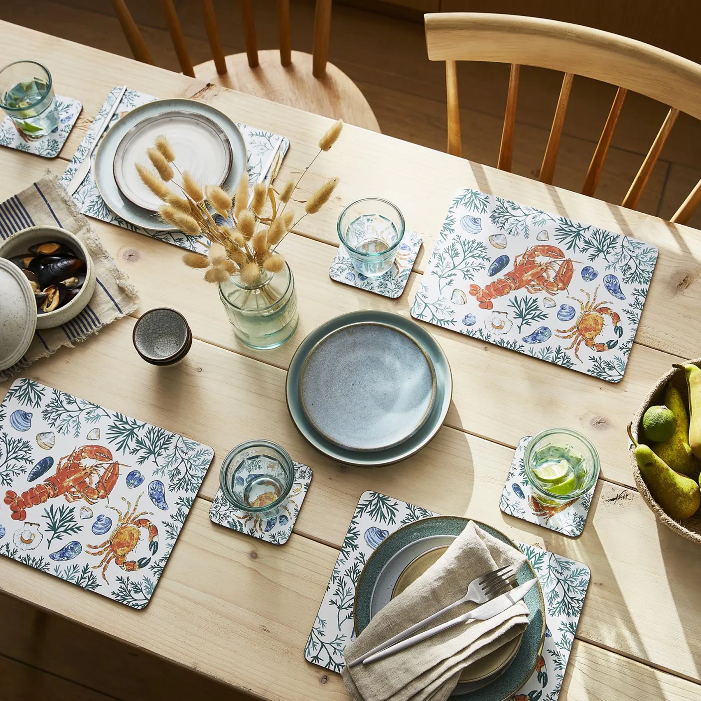 Shellfish Set of 4 Placemats