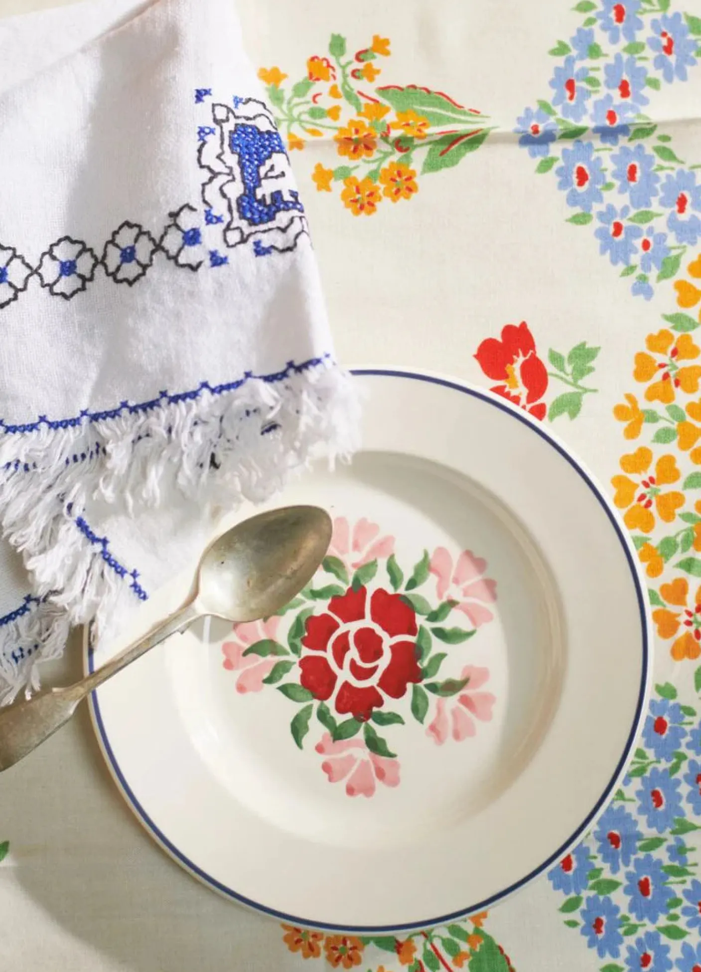 Antique Roses 6 1/2 inch Plate