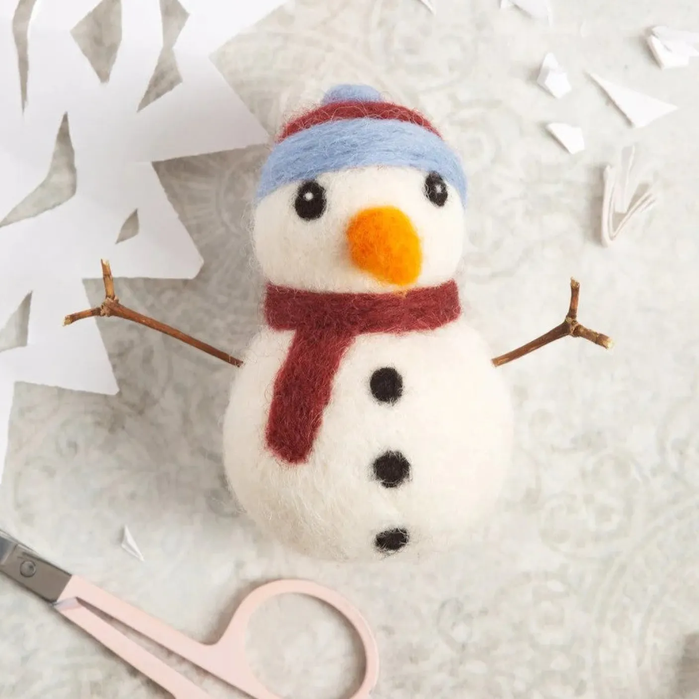 Snowman Mini Felting Kit