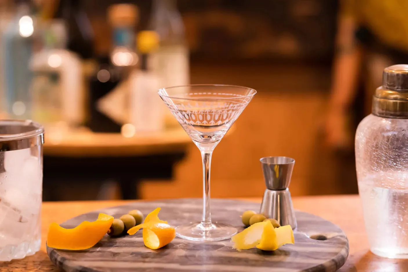 Martini Glass with Ovals Design by The Vintage List