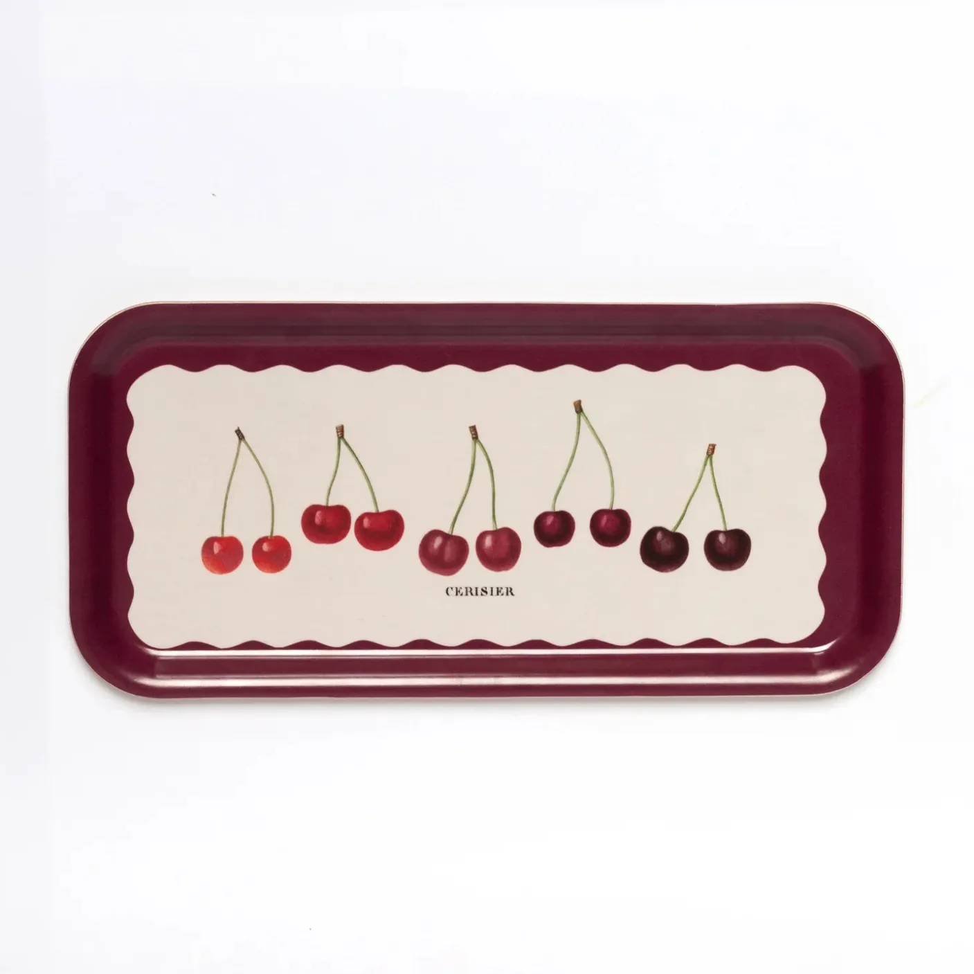Cherries Birchwood Tray