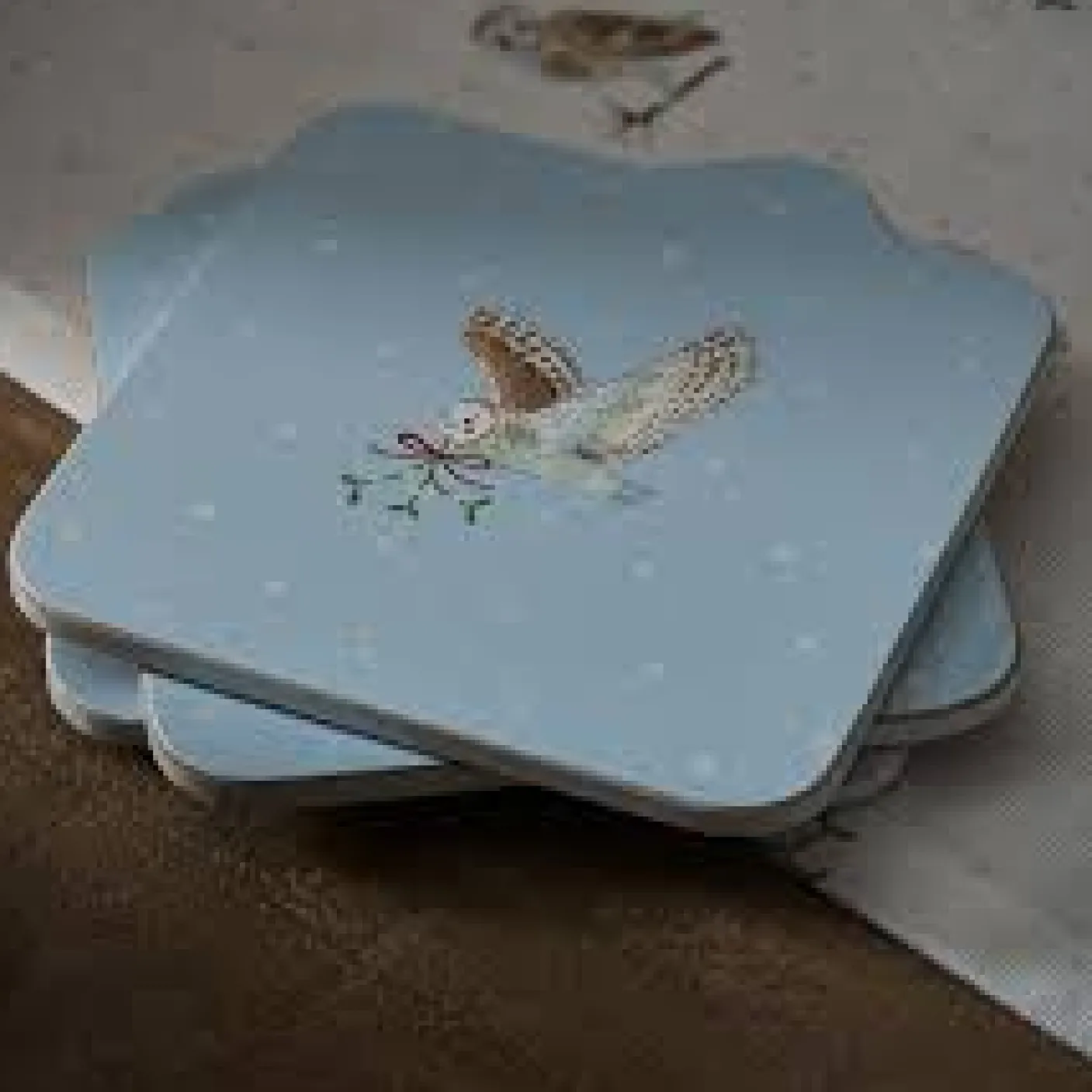 Snowy Owls Coasters- Set of 4