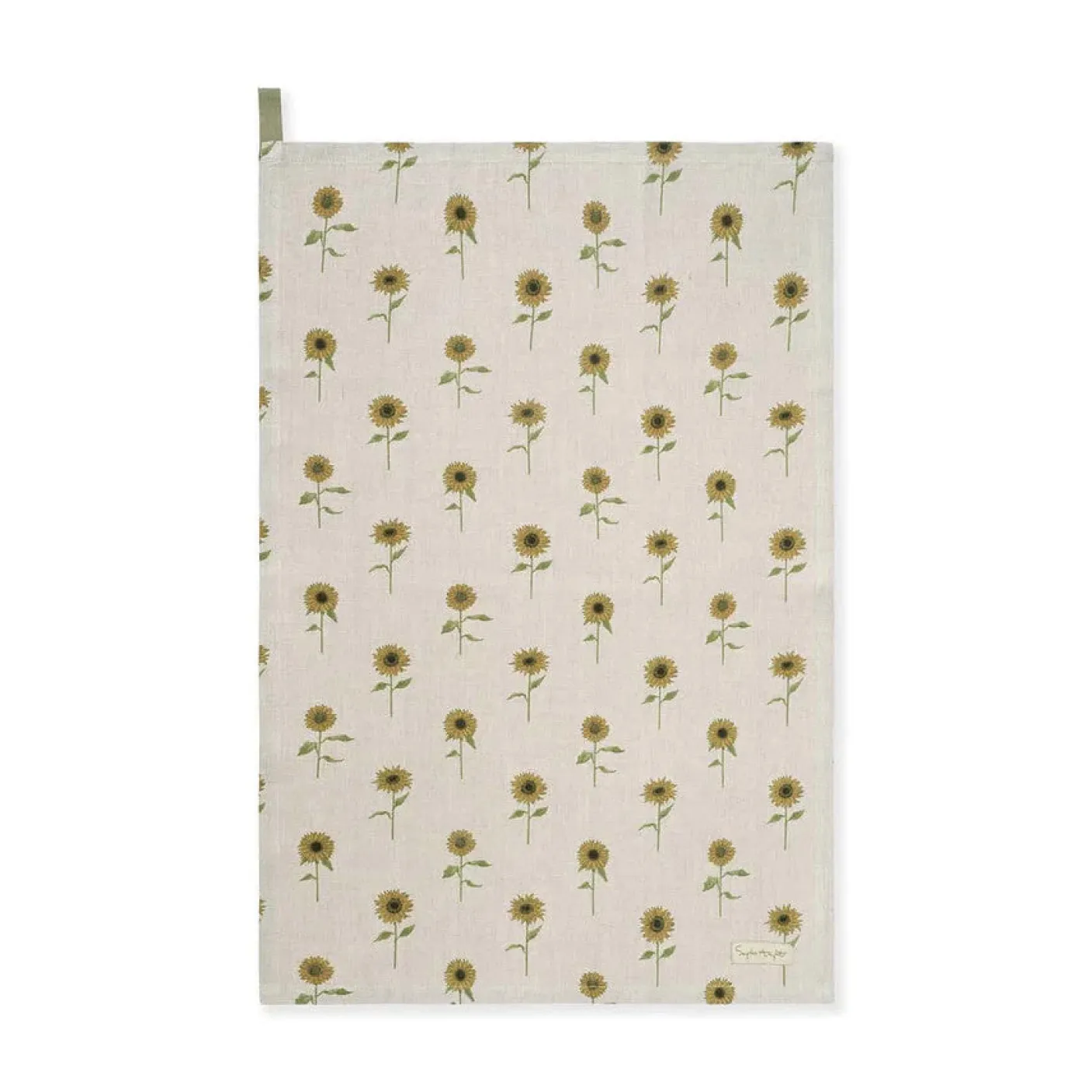 Sunflowers Linen Tea Towel