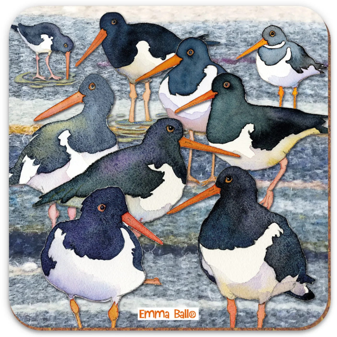 Oystercatchers Coaster