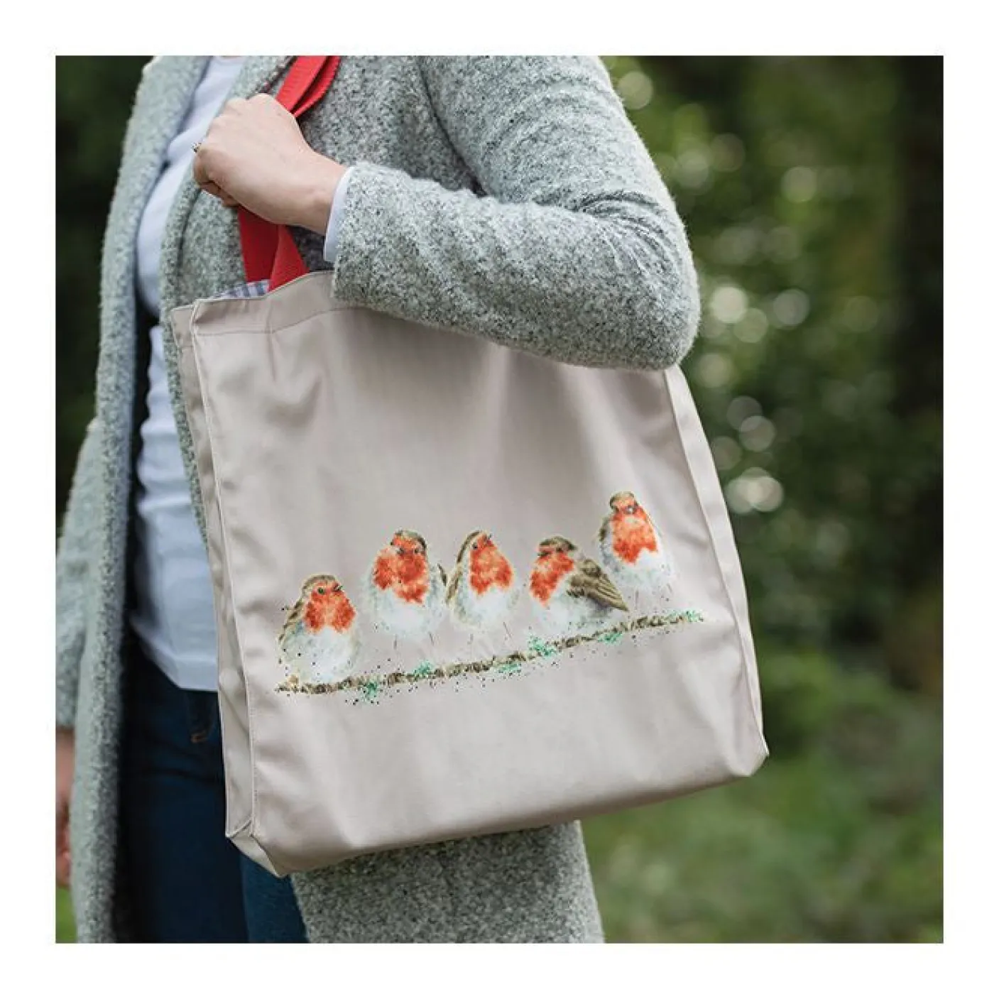 Jolly Robins Canvas Tote Bag
