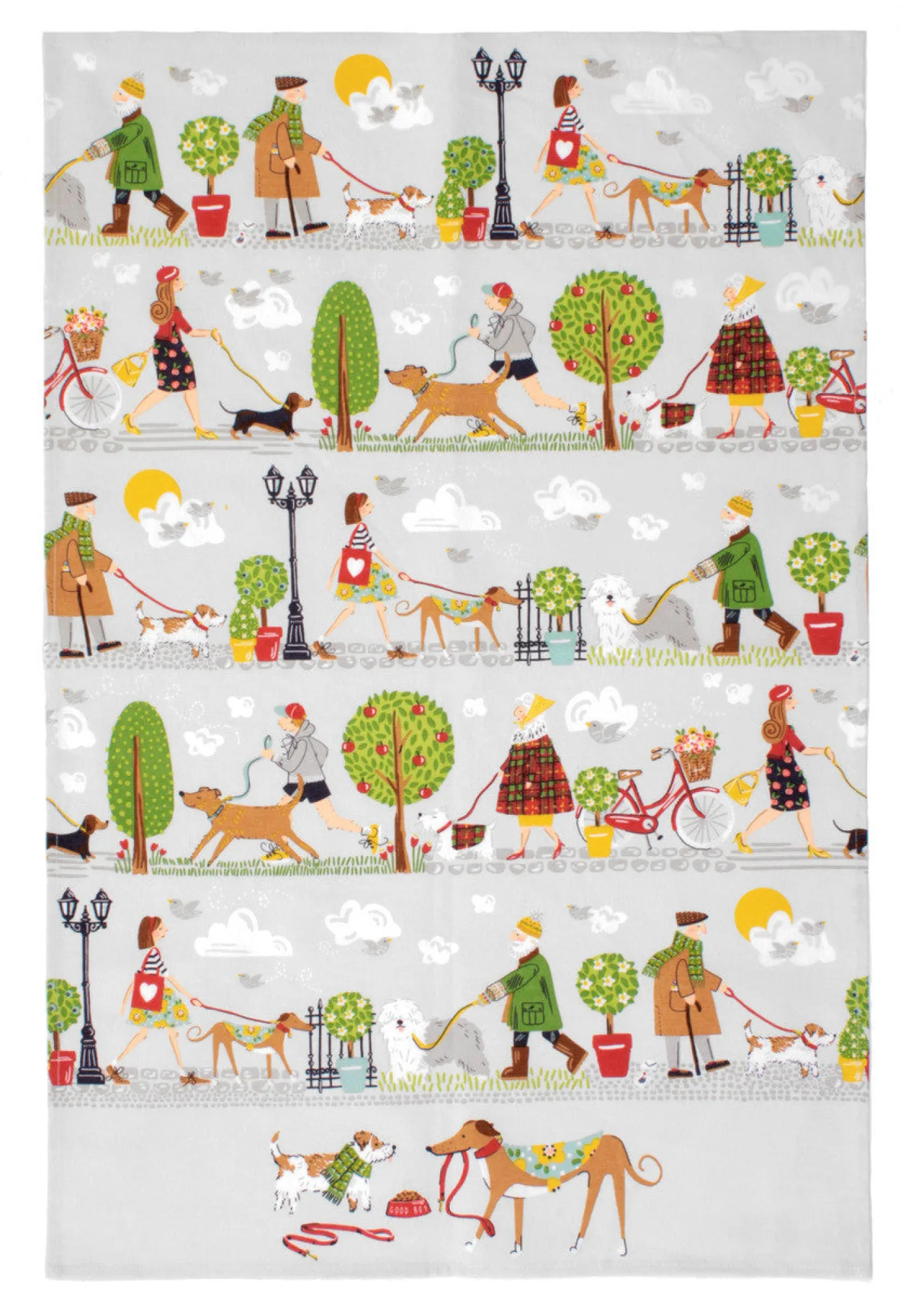 Walkies Cotton Tea Towel