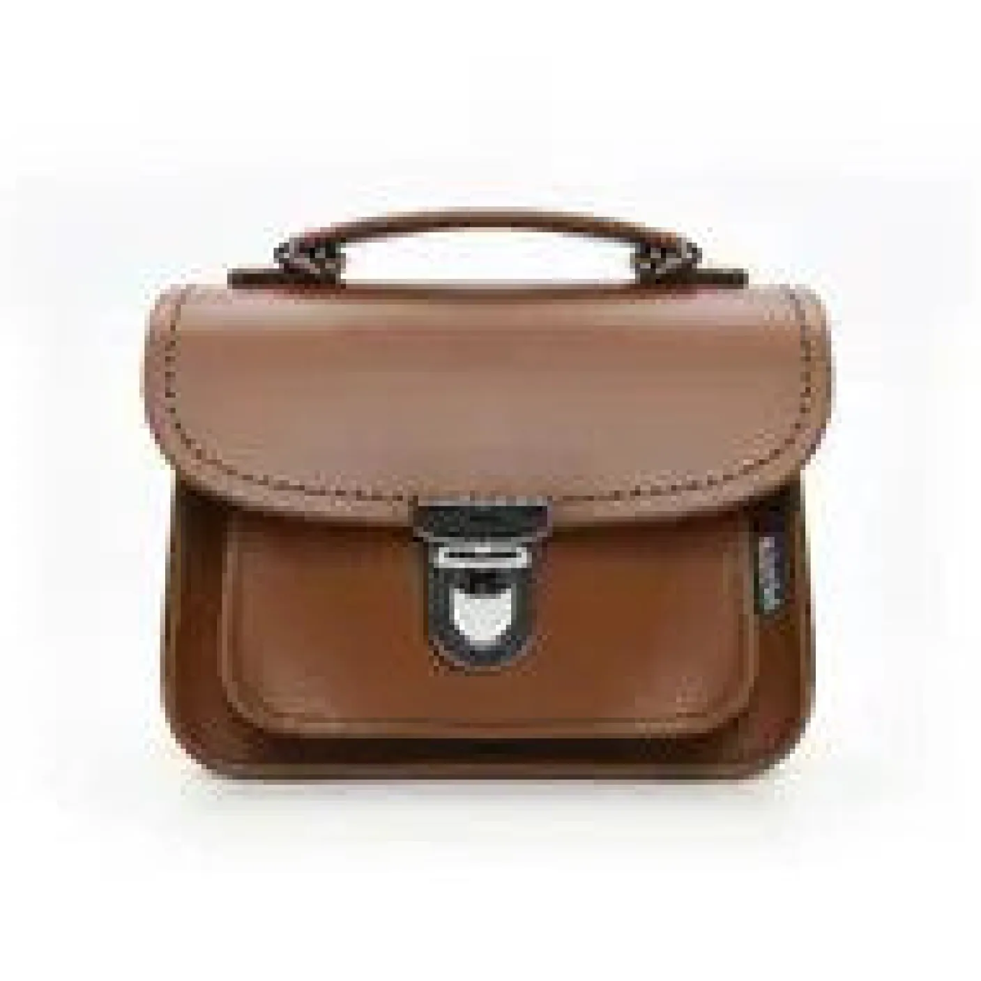 Zatchels Handmade Leather Luna Chestnut Small Handbag