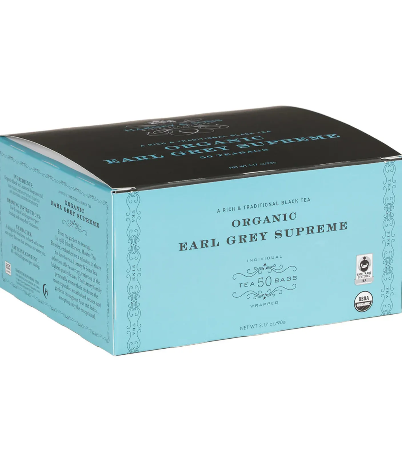 Harney & Sons Organic Earl Grey Imperial Tea - 50 Tea Bags