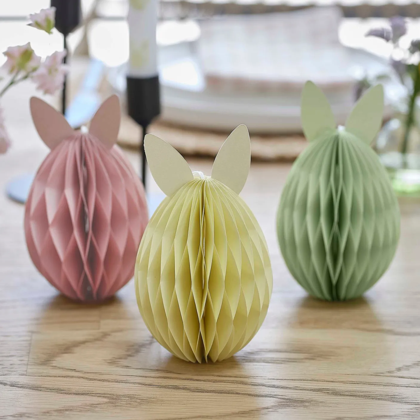 Easter Bunny Honeycomb Decorations