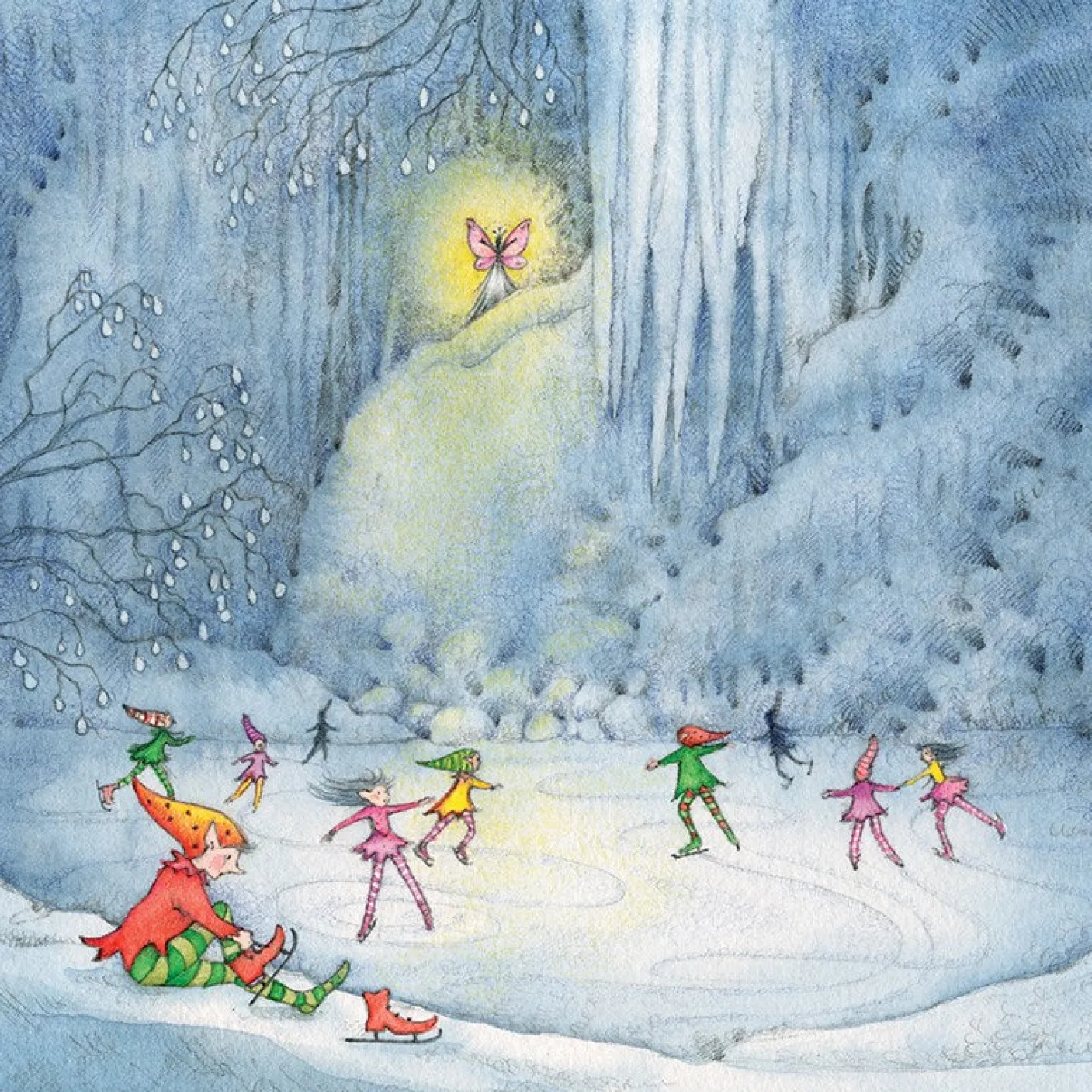 Winter Faeries Greeting Card