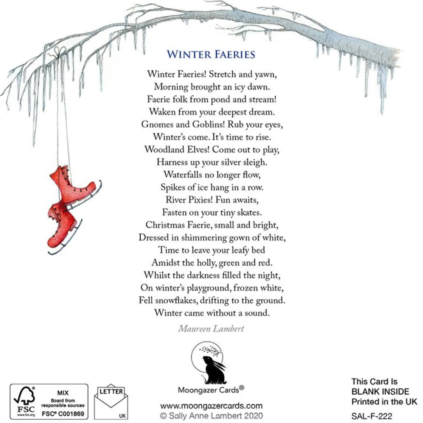 Winter Faeries Greeting Card