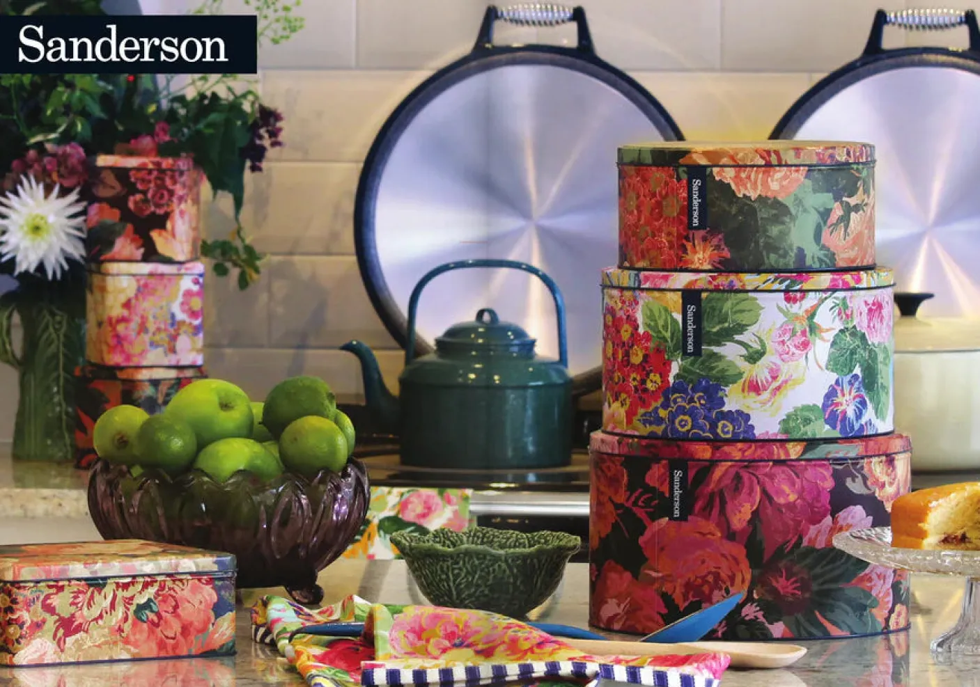 Very Rose & Peony Set of 3 Round Cake Tins