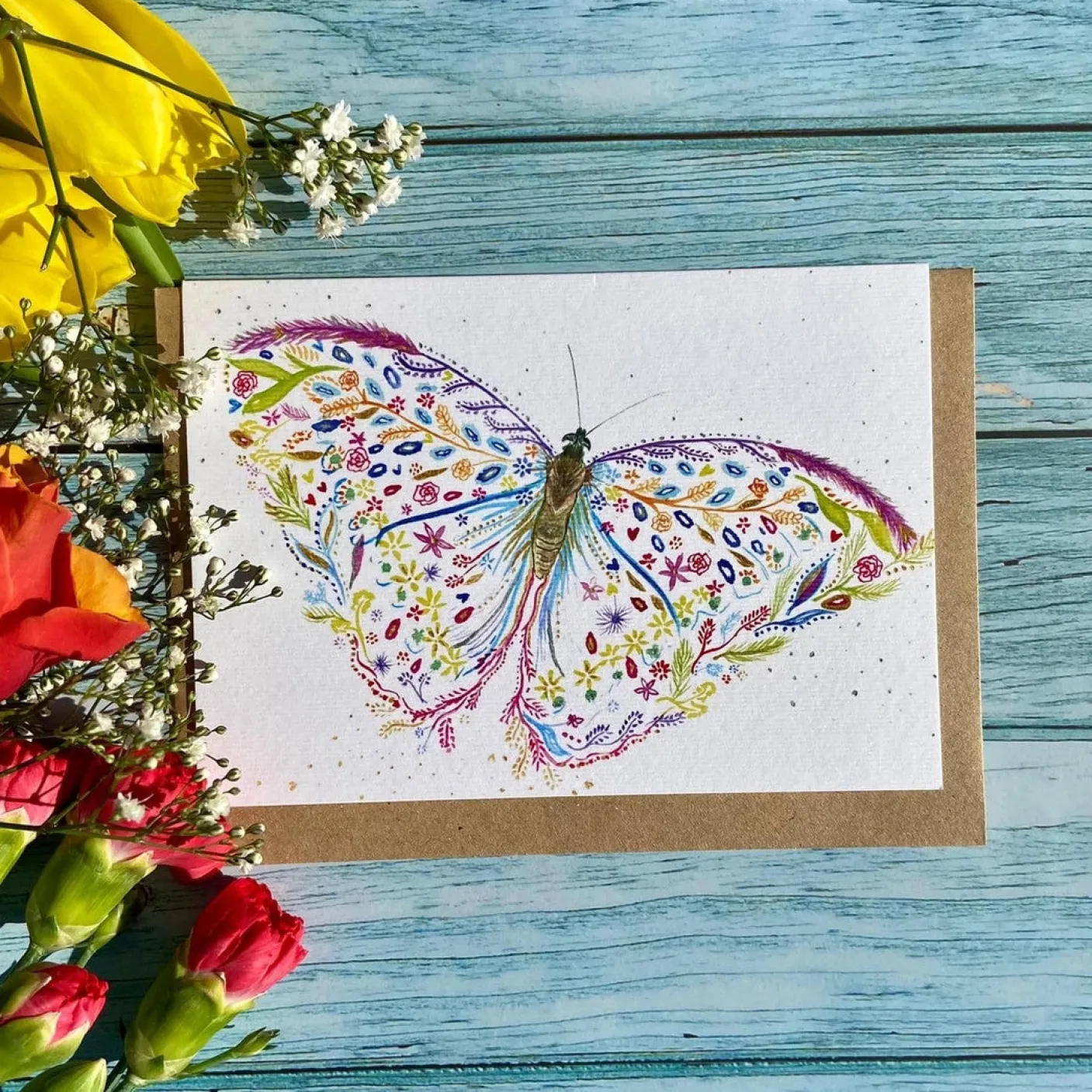 Blossom the Butterfly Eco-Card