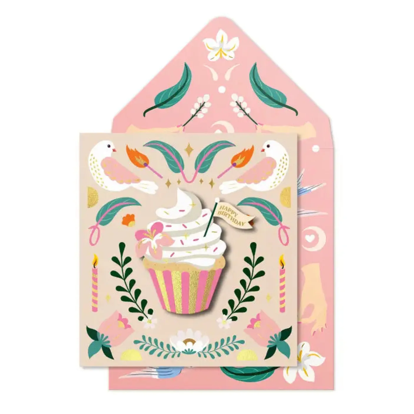 Happy Birthday Cupcake Card