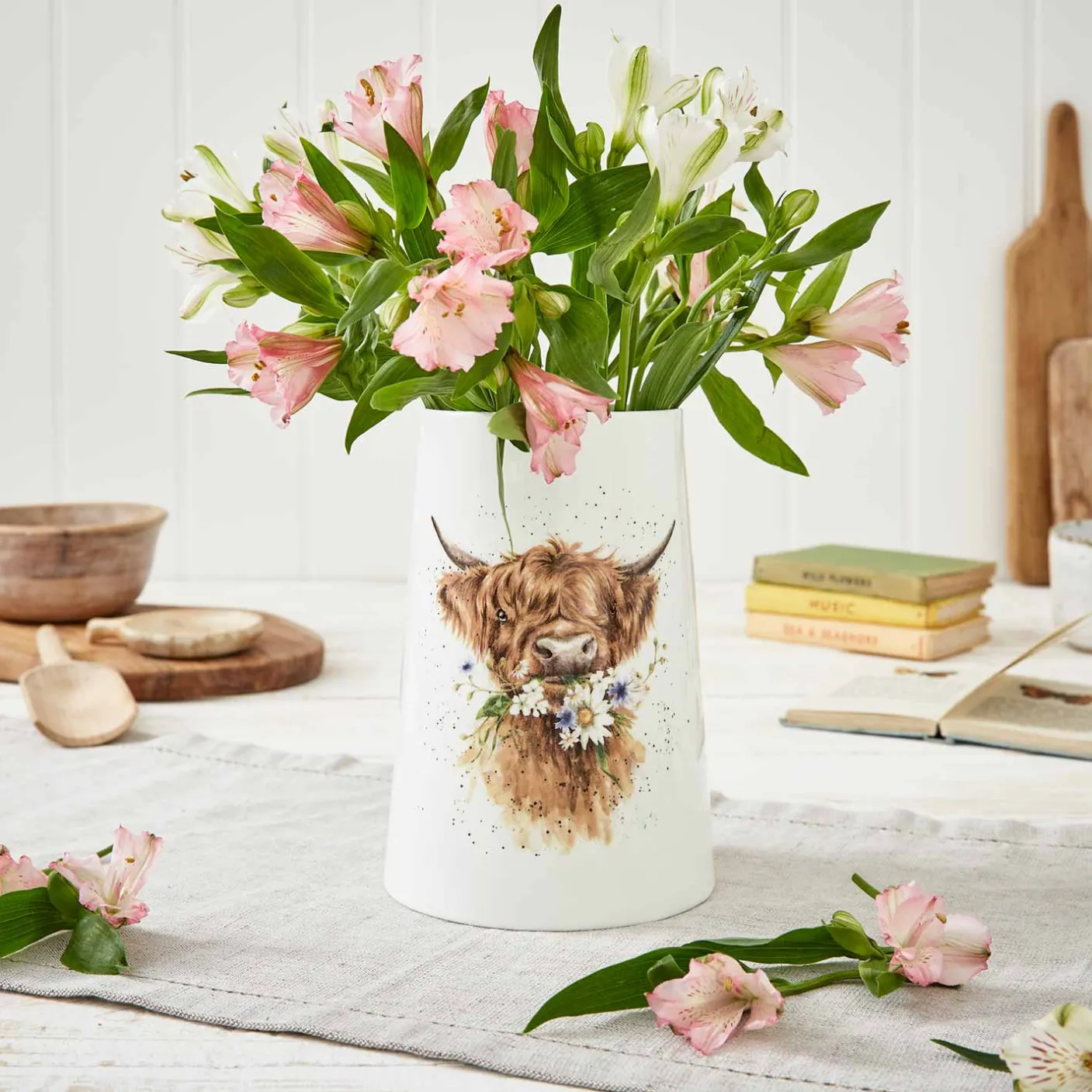 'Daisy Coo' Cow Bone China Vase