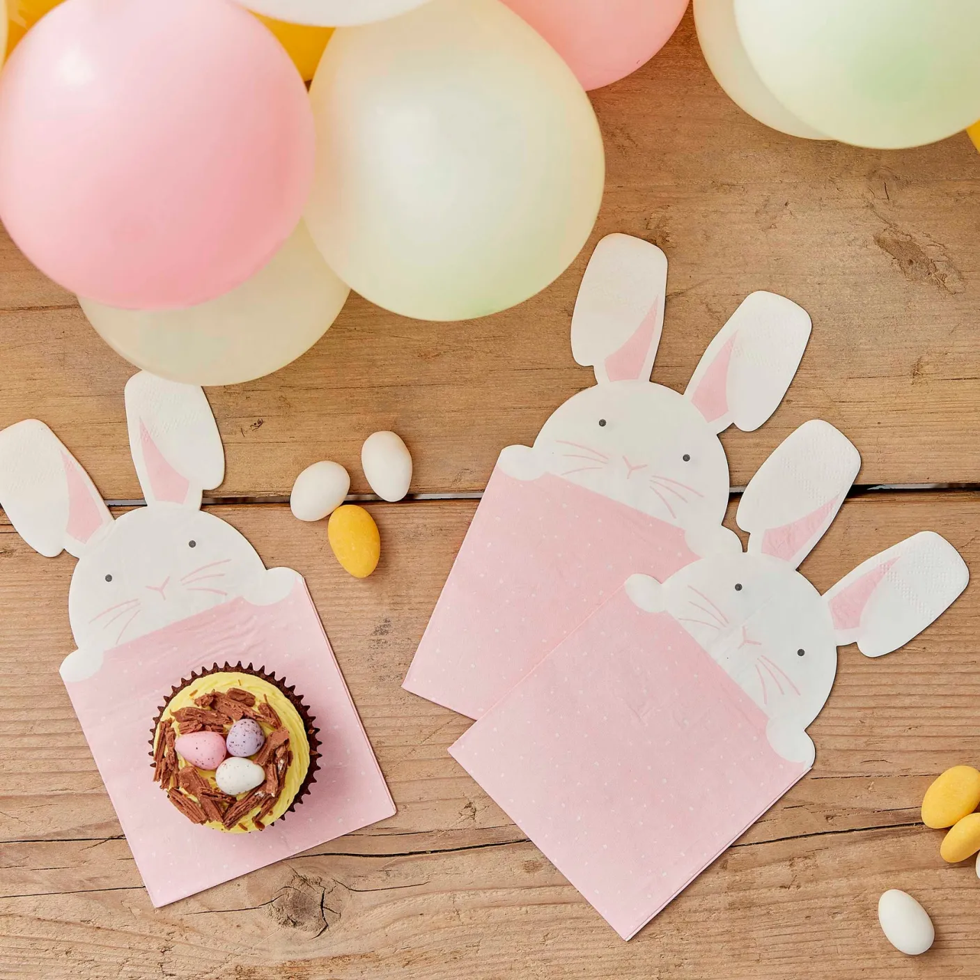 Peeking Bunny Easter Napkins