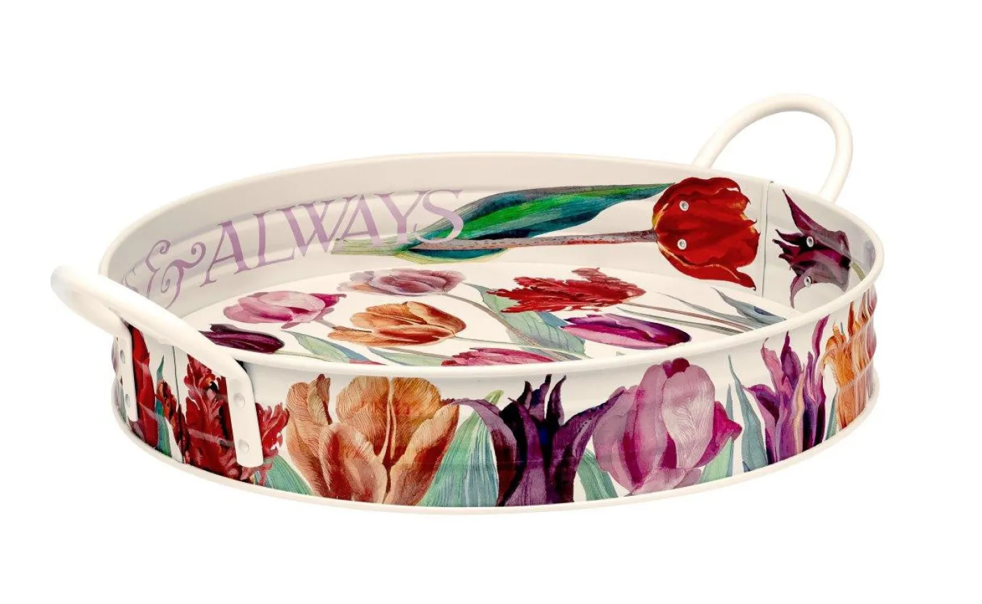 Tulips Large Handled Tray