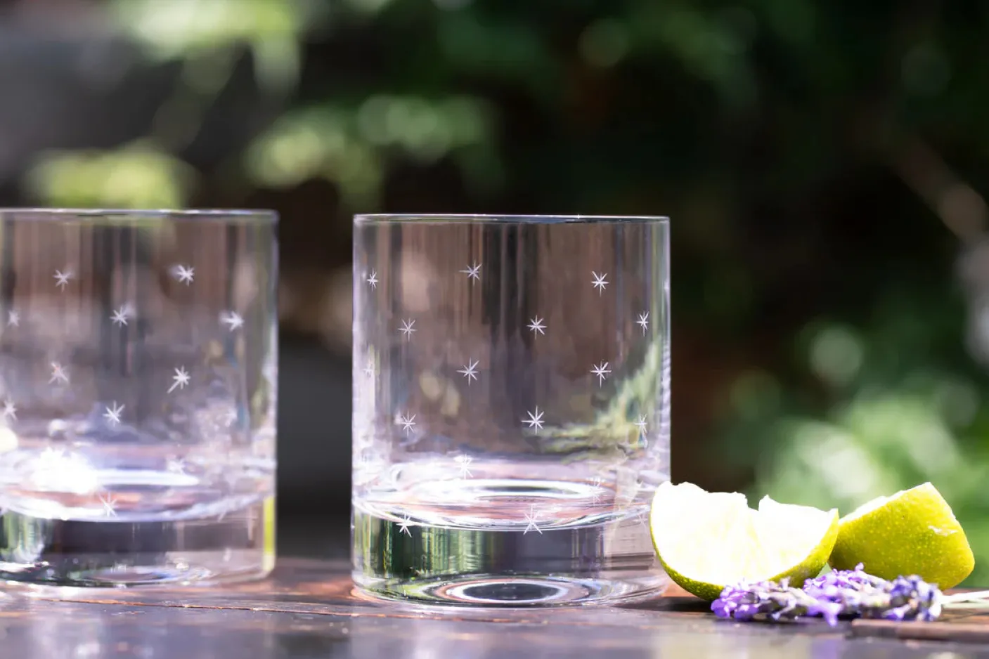 Whisky Glass with Stars Design by The Vintage List