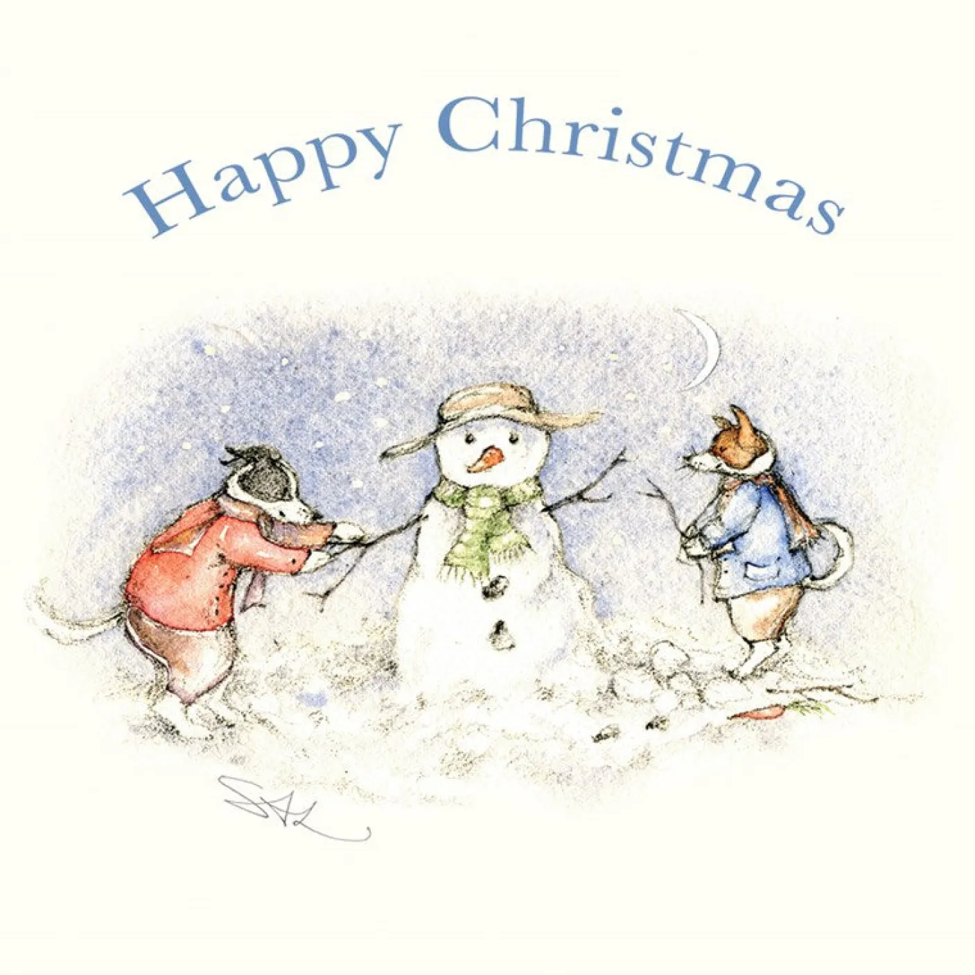 The Snowman Christmas Greeting Card