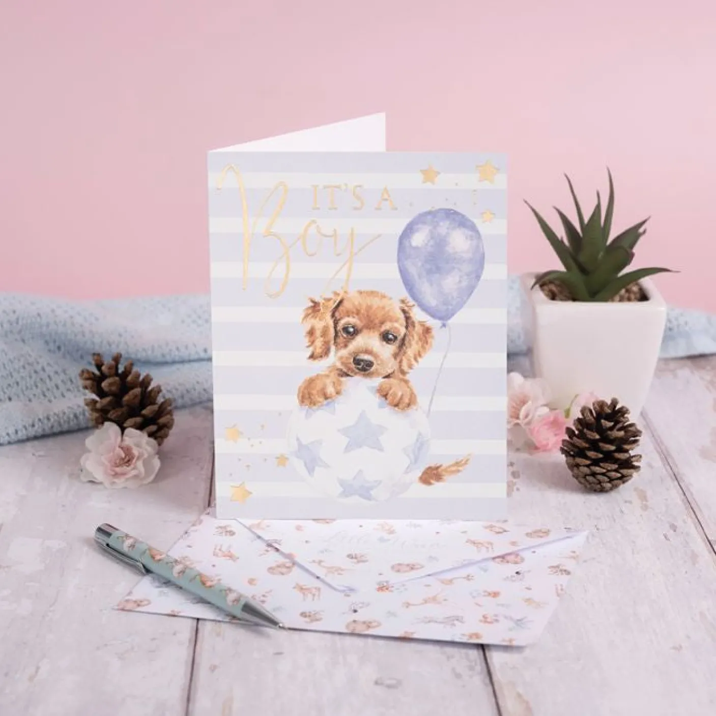 Bouncing Boy - It's a Boy Greetings Card