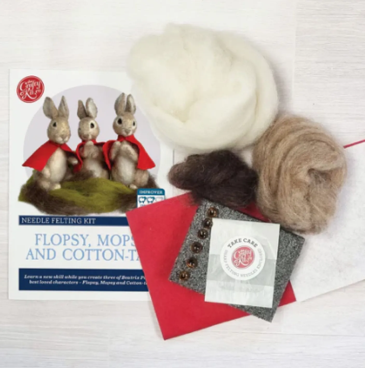 Flopsy Mopsy & Cotton-tail Needle Felting Craft Kit