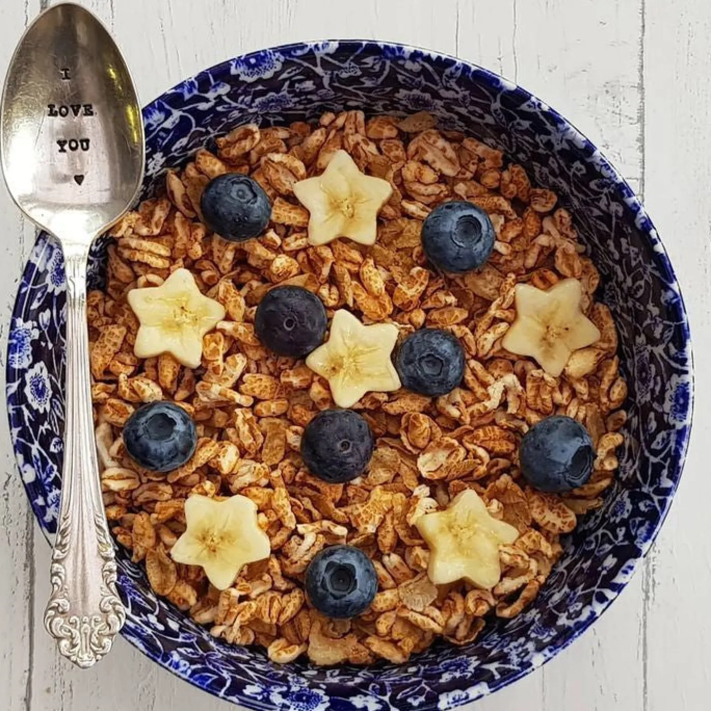 Blue Calico Cereal Bowl