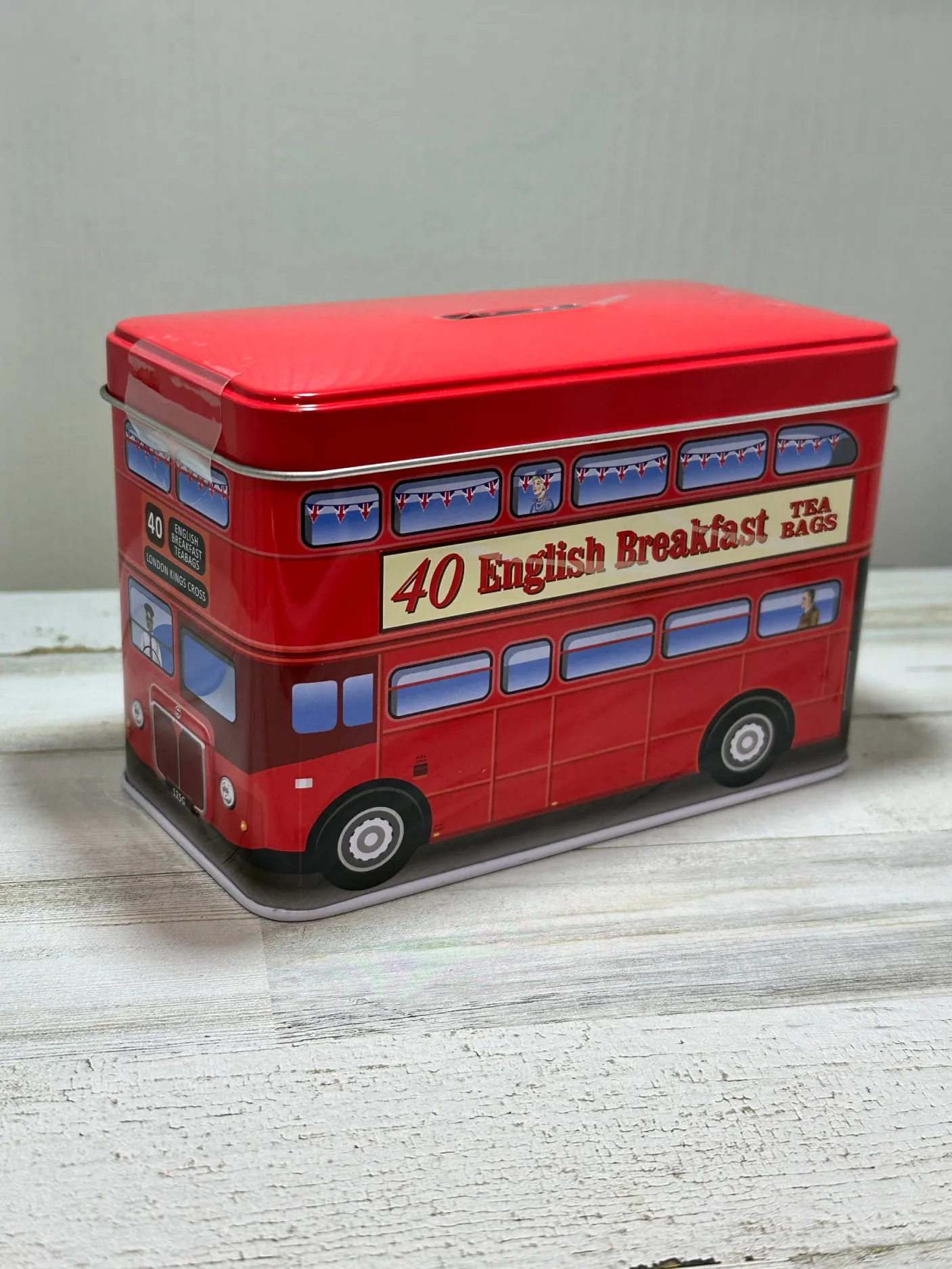 London Bus Tin - 40 English Breakfast Teabags