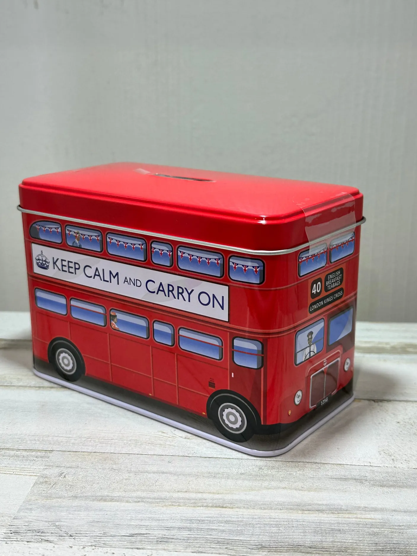 London Bus Tin - 40 English Breakfast Teabags