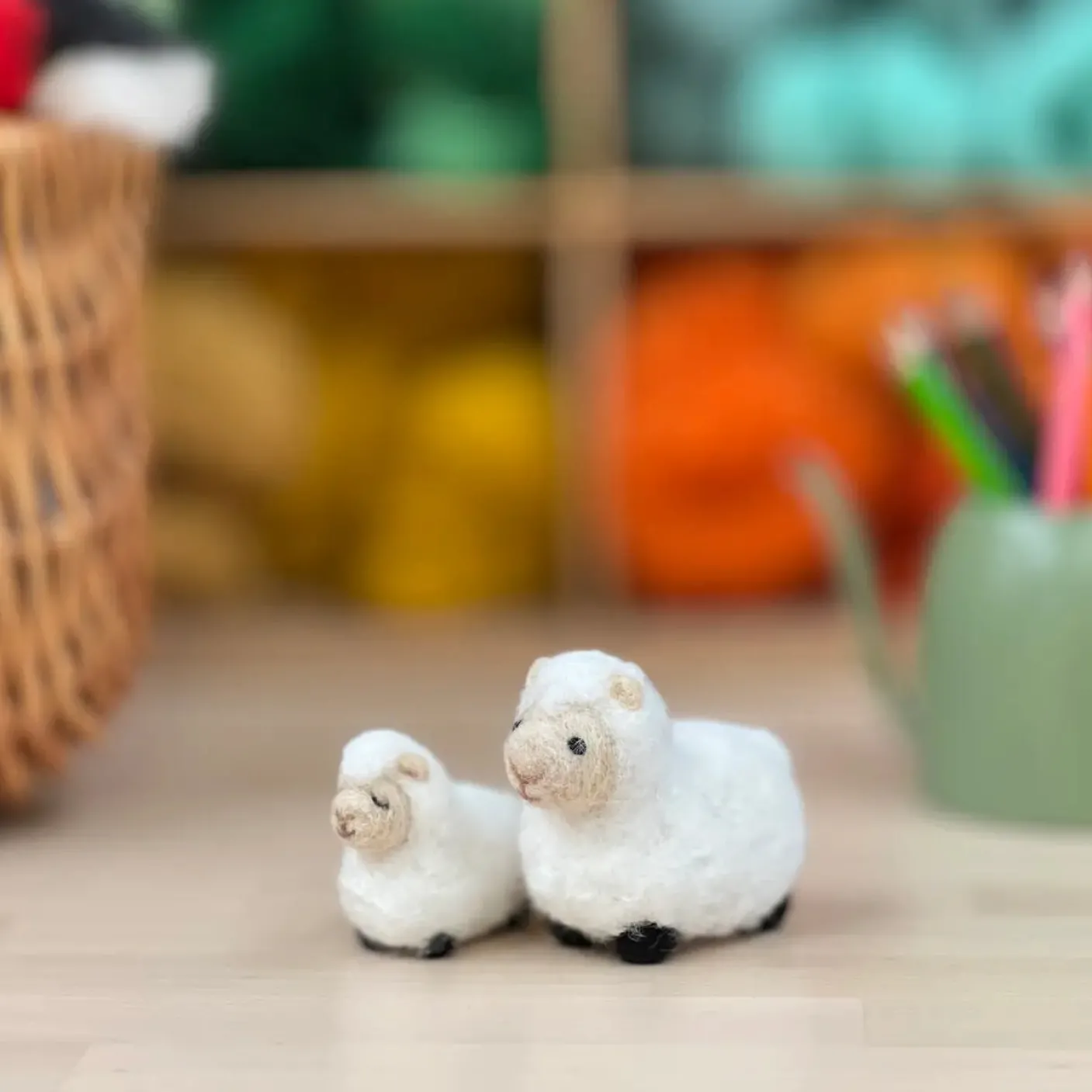 Sheep Family Needle Felting Kit