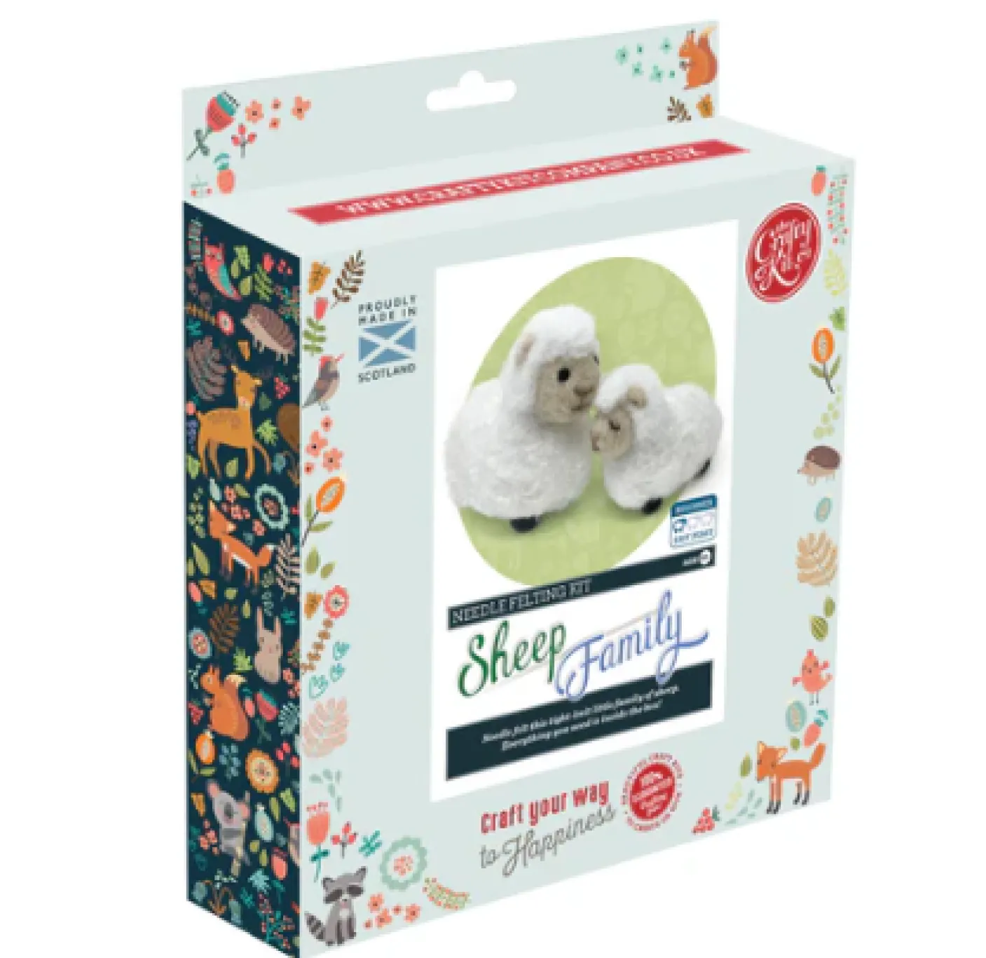 Sheep Family Needle Felting Kit