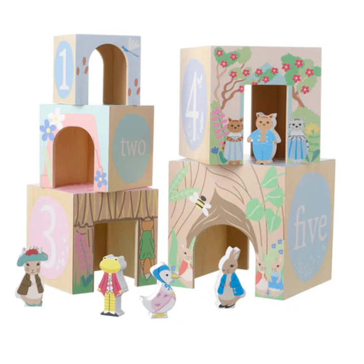 Peter Rabbit™ Wooden Stacking Cubes