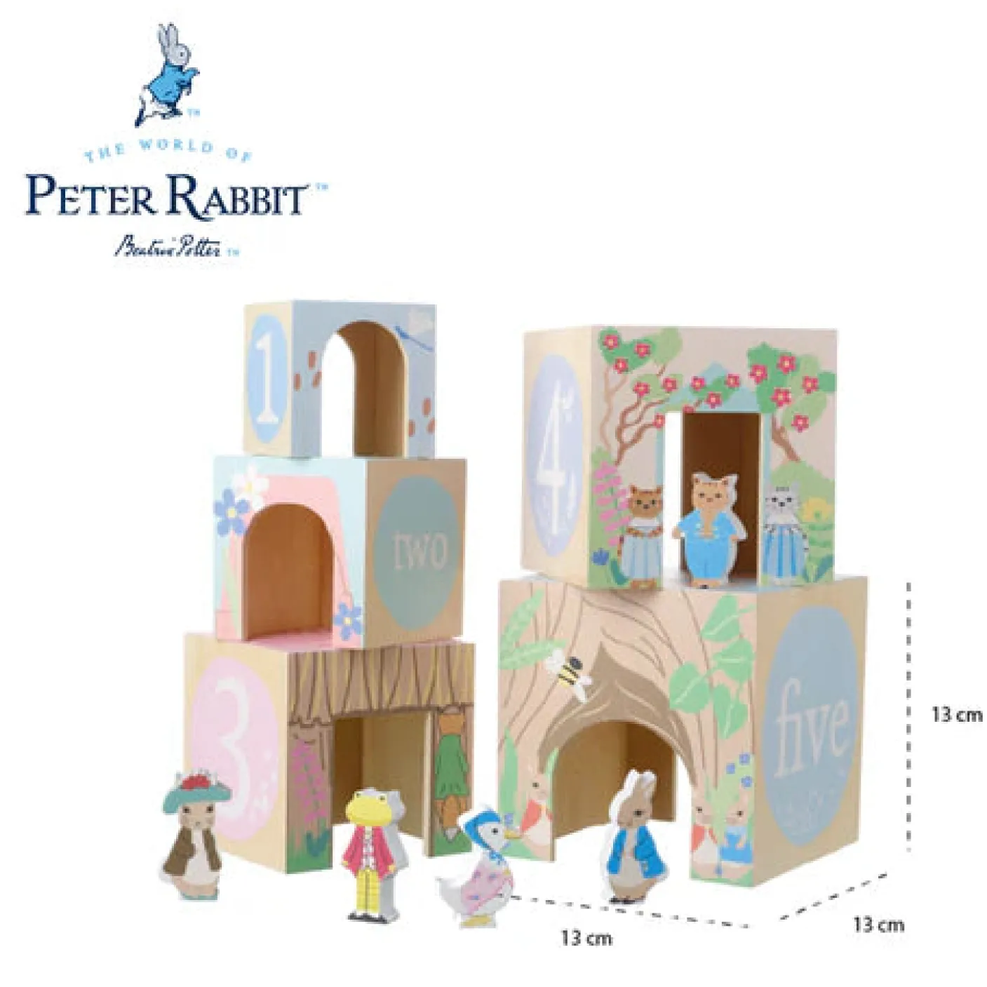 Peter Rabbit™ Wooden Stacking Cubes