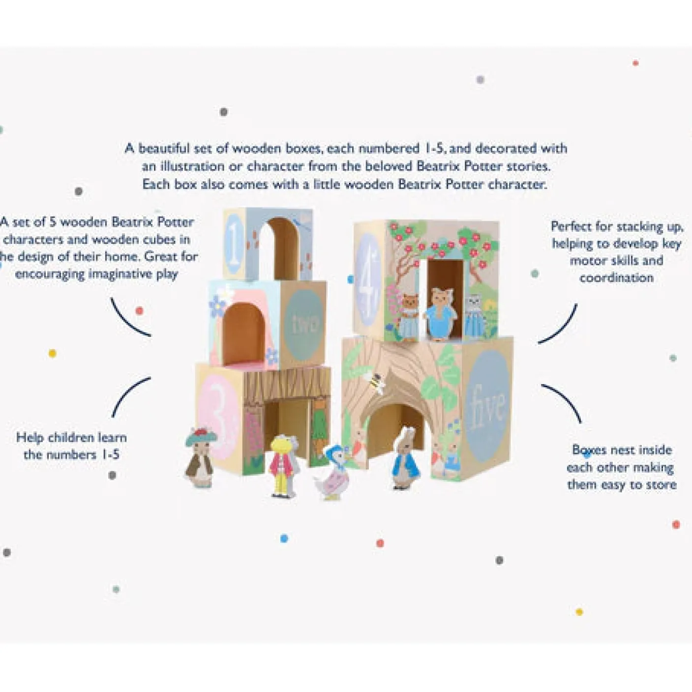 Peter Rabbit™ Wooden Stacking Cubes