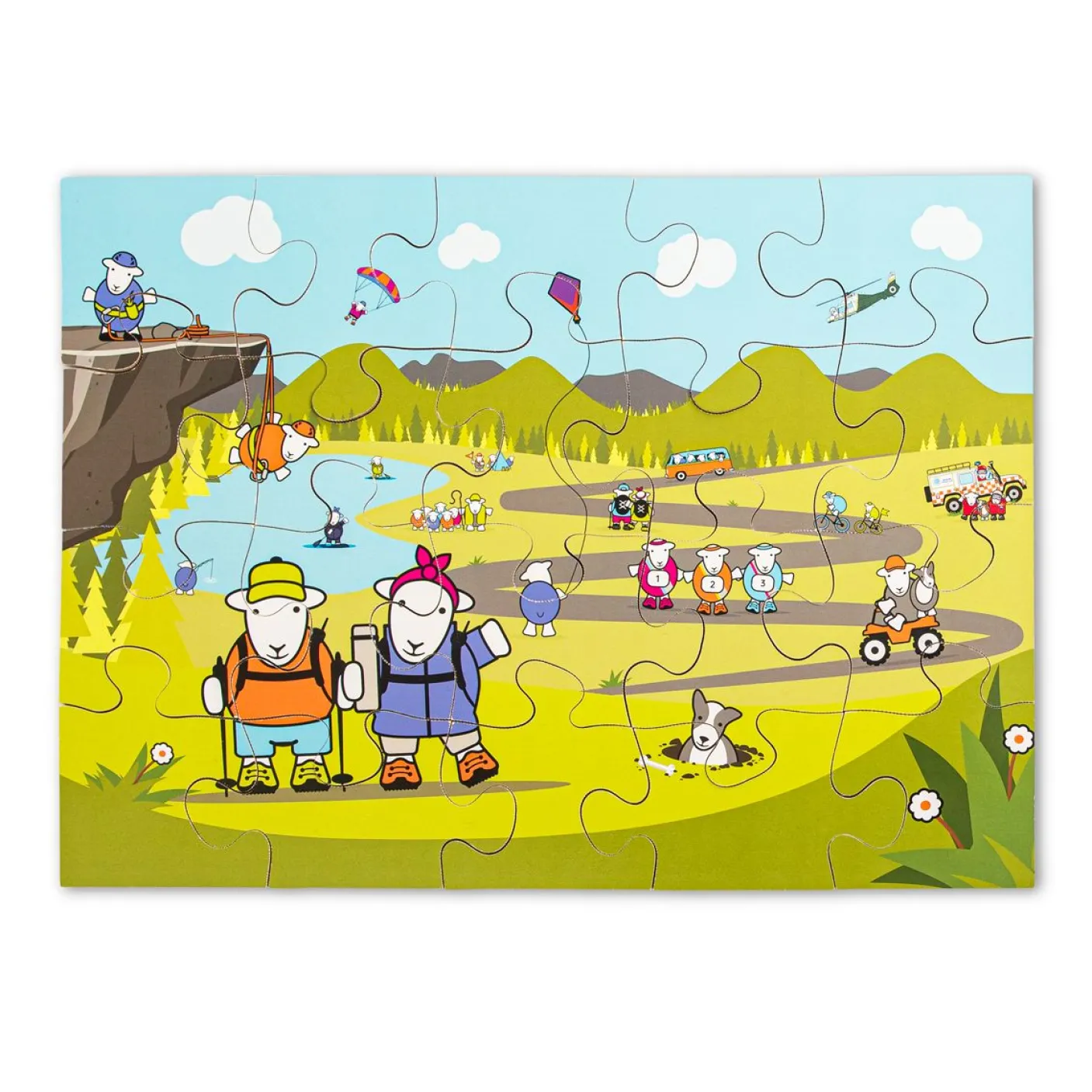 Herdy Adventures Wooden Jigsaw Puzzle - 20 Piece Puzzle
