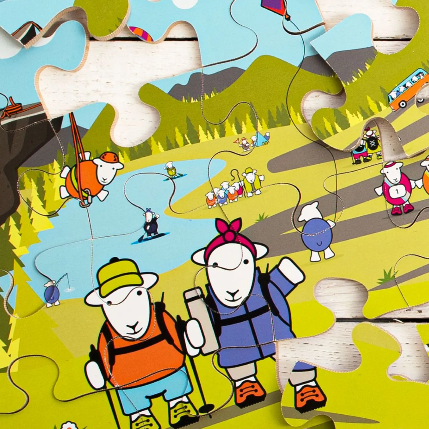 Herdy Adventures Wooden Jigsaw Puzzle - 20 Piece Puzzle