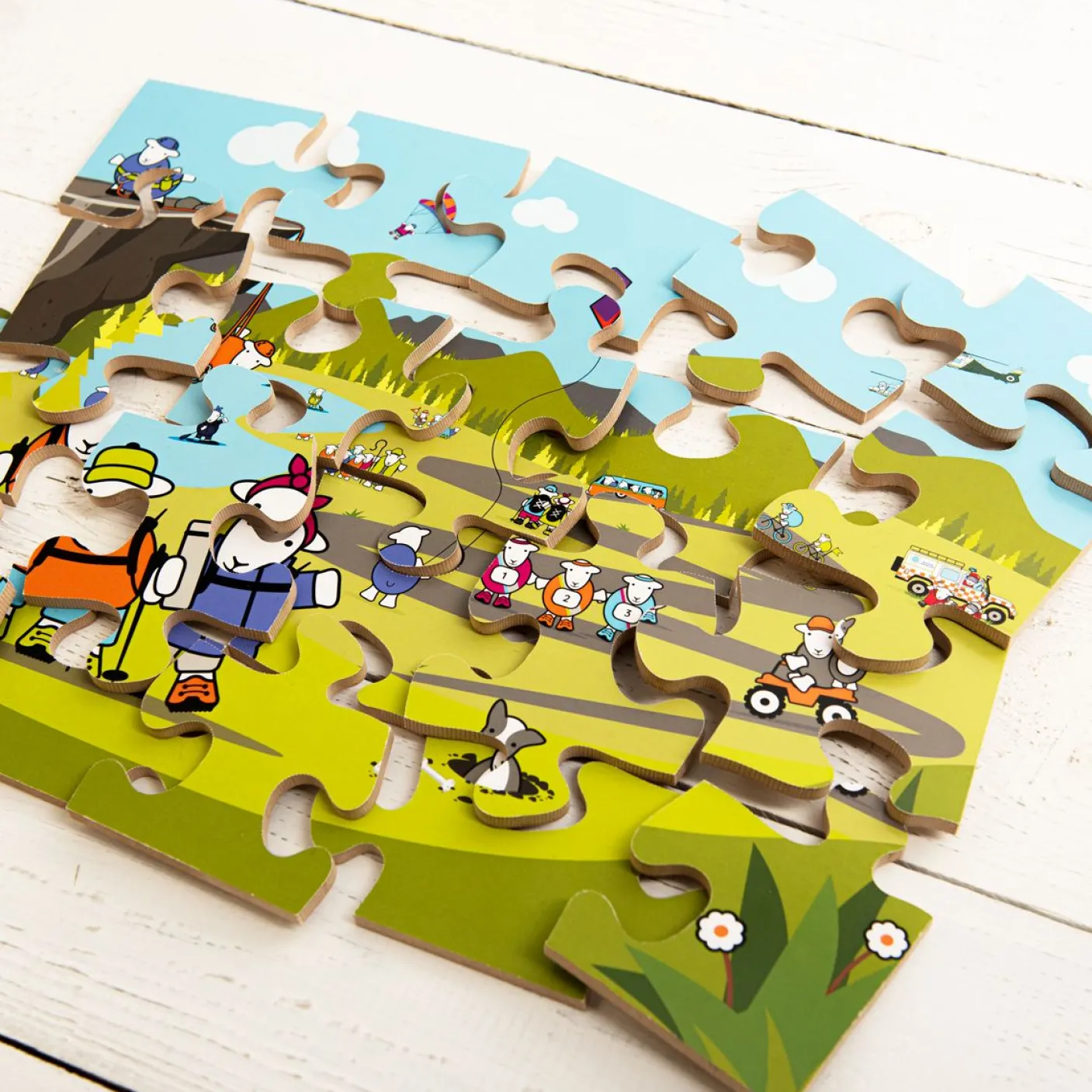 Herdy Adventures Wooden Jigsaw Puzzle - 20 Piece Puzzle