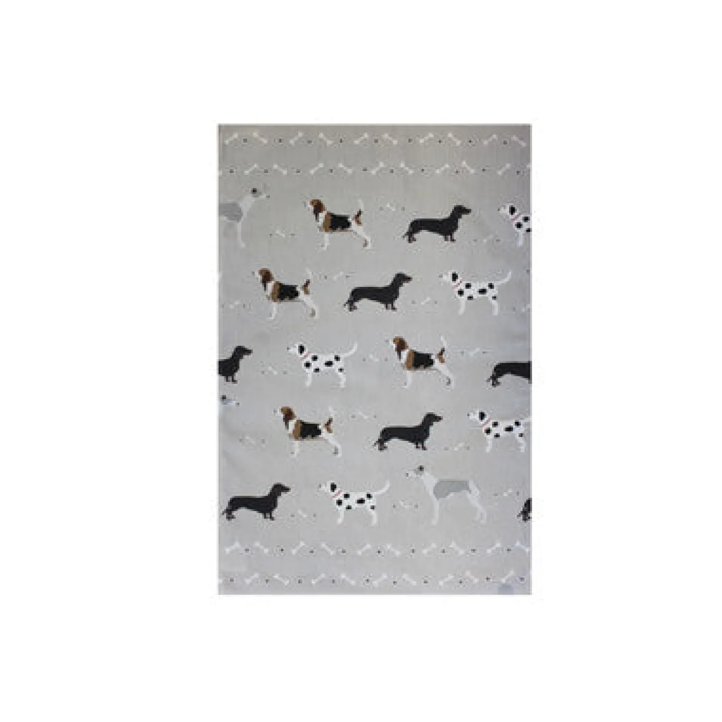 Grey Dogs Cotton Tea Towel