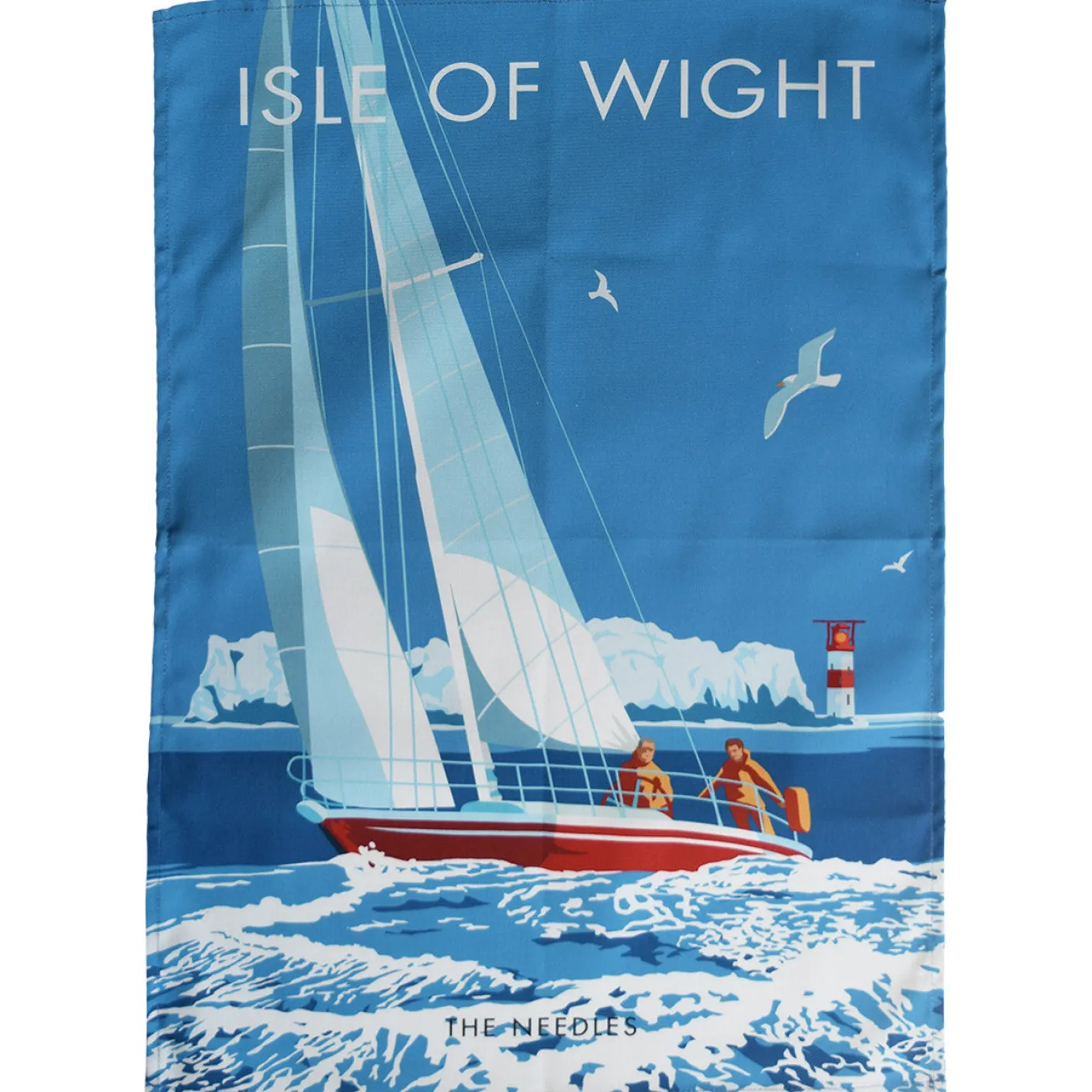 Isle of Wight - The Needles Tea Towel