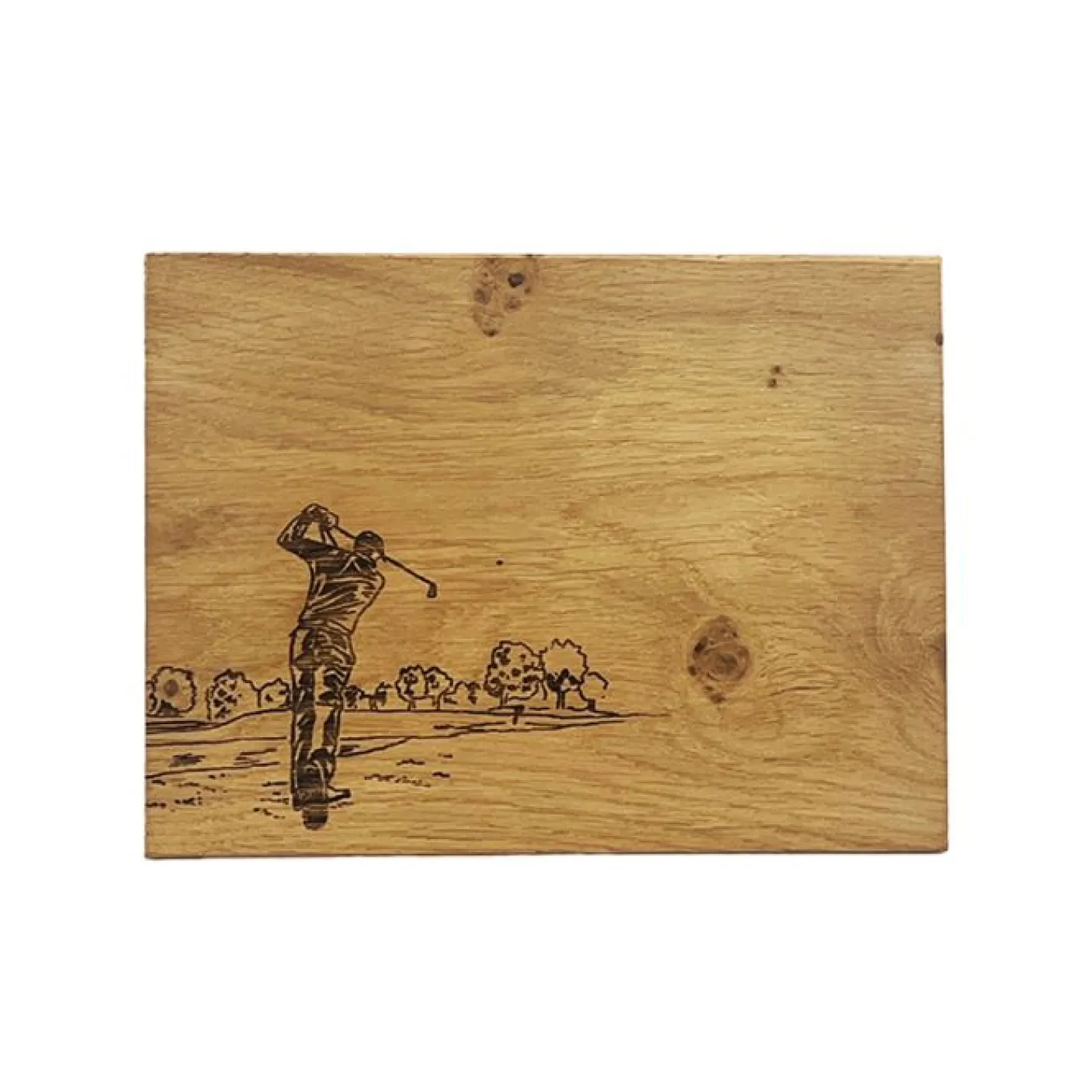 Golfing Oak Bar Board