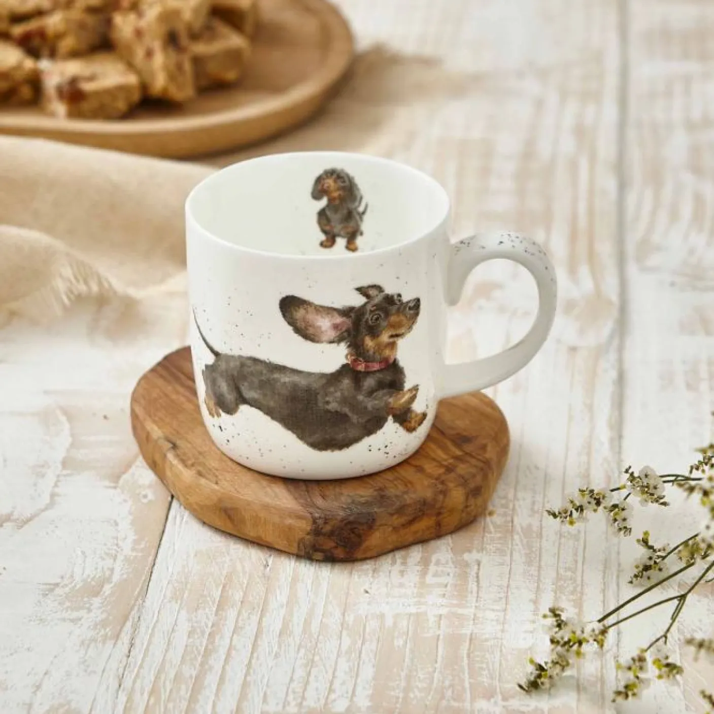 'That Friday Feeling' Dachshund Small Bone China Mug (11oz)