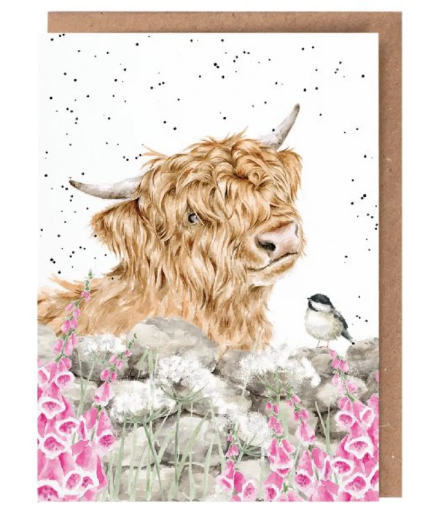 'Just for Moo' Highland Cow Greetings Card