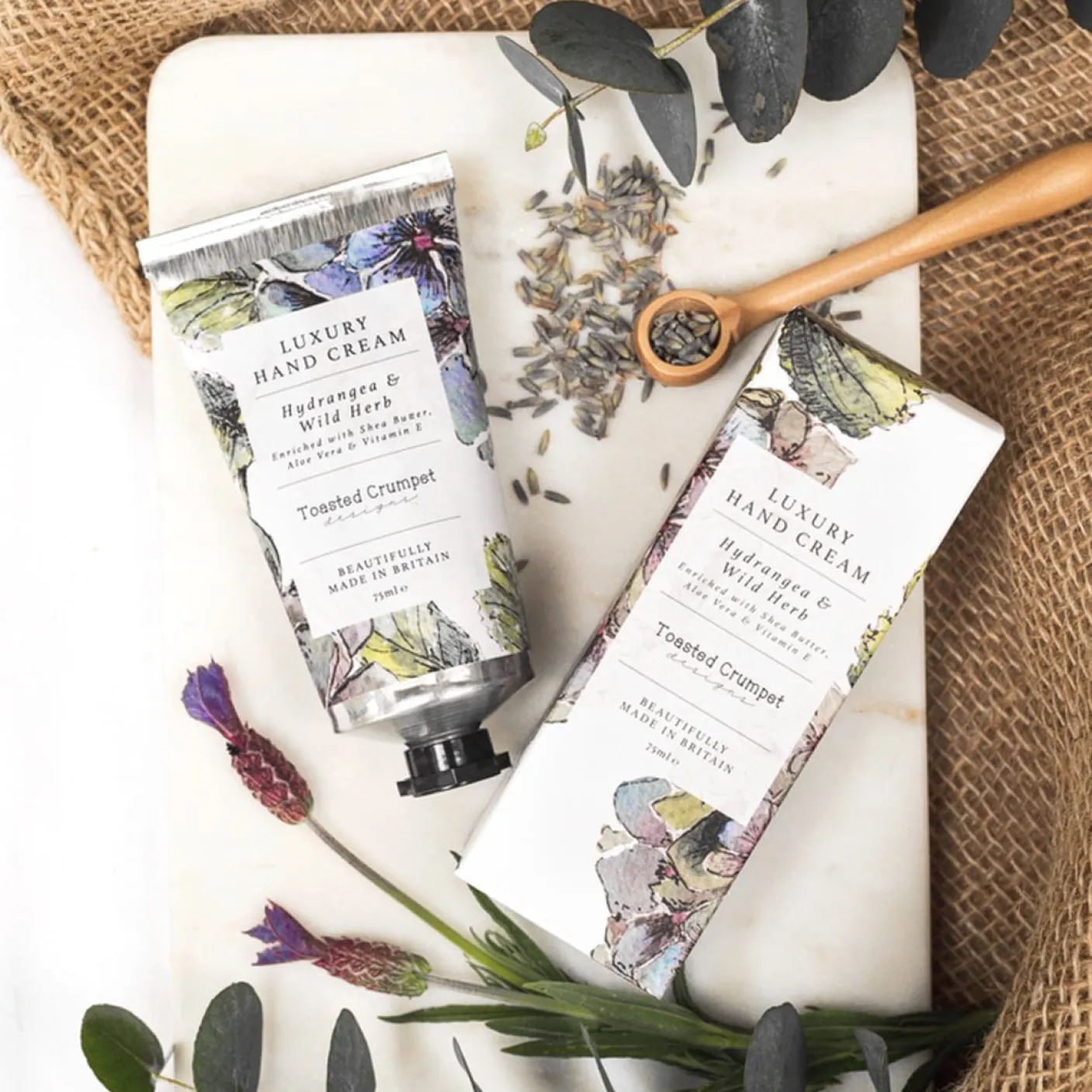 Hydrangea & Wild Herb Luxury Hand Cream 75ml